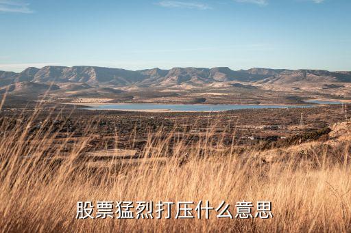 股票猛烈打压什么意思
