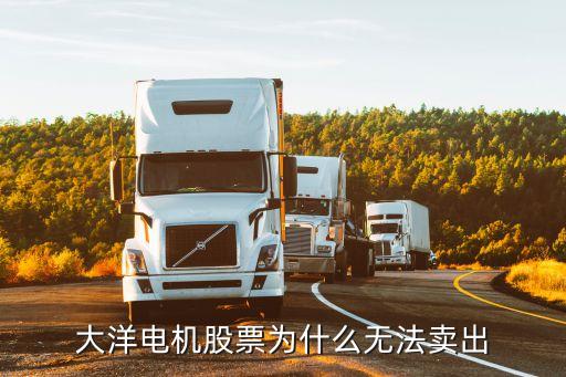为什么不能卖三一重工股票，为何有的股票不可卖
