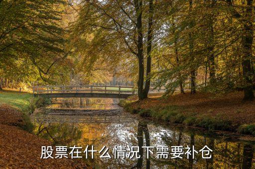 股票在什么情况下需要补仓