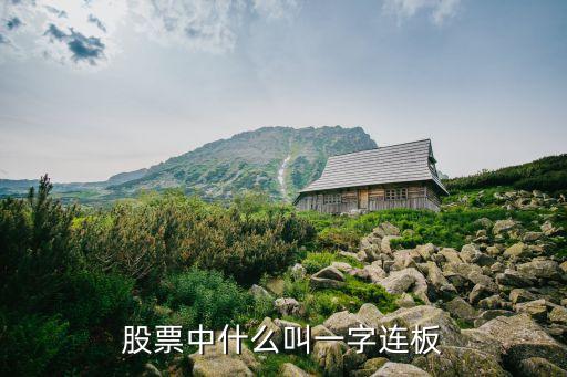 连续一字板的股票是什么，股票一字板是什么意思